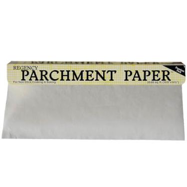 Imagem de Papel manteiga egency Wraps para cozinhar e assar antiaderente, forrar folhas de biscoito, formas de bolo, fritadeira de ar e micro-ondas, à prova de gordura, branco, rolo de 6 m (pacote com 1)