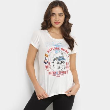 Imagem de Camiseta T-Shirt Carmim Bulldog Ocean Feminina-Feminino