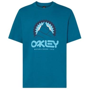 Imagem de Oakley Camiseta unissex adulto Mountains Out B1b, azul aurora, GG EUA