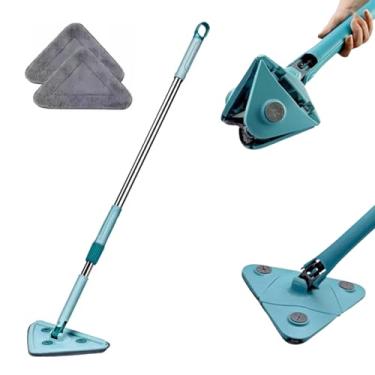 Imagem de Mop Esfregão Triangular Giratório 360º Rodo Vassoura Mágica Multiuso Casa Limpa Lava E Seca
