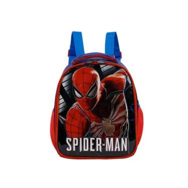 Imagem de Lancheira Homem Aranha PVC Vermelha 20x22x10cm