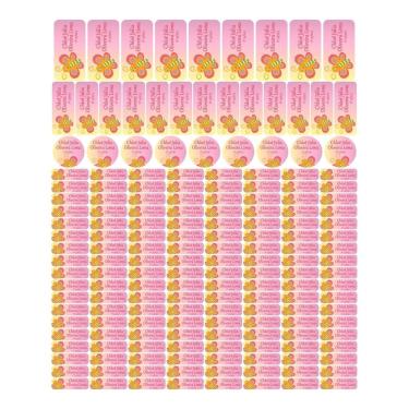 Imagem de Adesivo Etiqueta Escolar Personalizado Vinil Borboleta 175UN