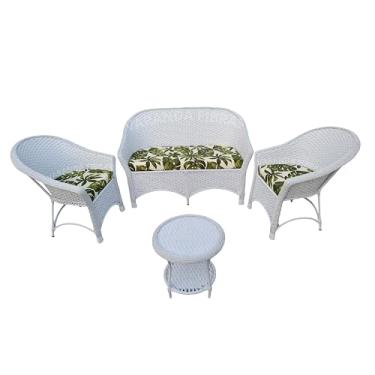 Imagem de Jogo Sofá Poltronas De Varanda Área Externa Fibra Sintética