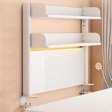 Imagem de Prateleira de extensão de mesa, prateleira versátil para exibição de mesa, organizador de mesa com bandeja de gerenciamento de grade, extensor de mesa, bandeja lateral de armazenamento para acessórios