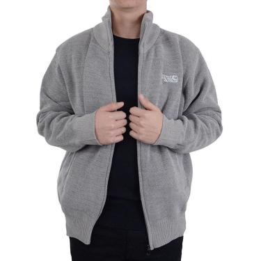 Imagem de Blusa Masculina Red Nose Tricot Plus Size Cinza - 959801-Masculino