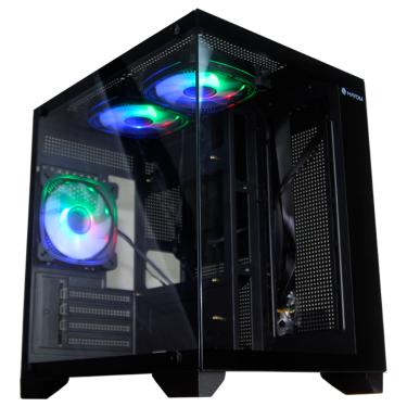 Imagem de Gabinete Gamer Aquario, Hayom, GB1795, 3x Fans RGB, Vidro Temperado, Micro-ATX, Mini-ITX - Preto