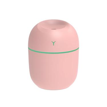 Imagem de Umidificador de Ar Difusor Aromatizador de Ambiente Aromas e Óleo Essencial Portátil Ultrassonico USB LED Mini Purificador 220 ml Aromaterapia (ROSA)