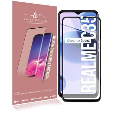 Imagem de Película De Vidro 3d Compativel Realme C35 6.6 Preta Cobre A 100% - Lu