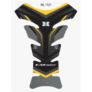 Imagem de Protetor De Tanque Tankpad Cb 500 F Preto Amarelo Resinado - Resitank