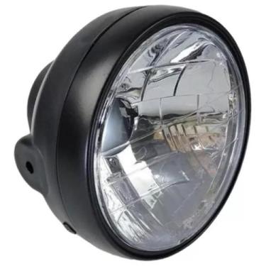 Imagem de Farol Da Moto Cg 150 Titan Fan 2004 2005 2006 2007 2008 Aro Preto - ND