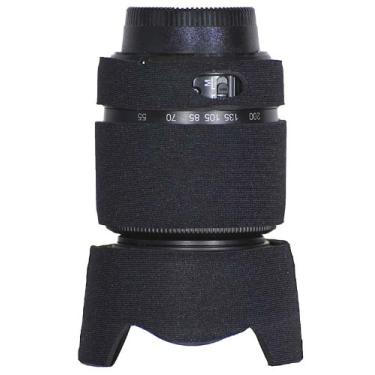 Imagem de LensCoat Capa de lente para Nikon 55-200mm f/4-5.6G ED AF-S DX – Capa de proteção de lente de câmera em neoprene (preto)