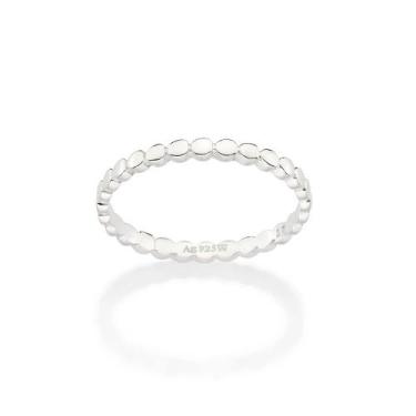 Imagem de Anel rommanel prata 925 feminino fino esferas achatadas 810296, 20