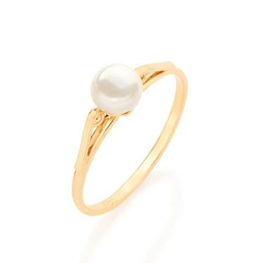 Imagem de Anel de noivado solitário banhado ouro 3x 24k 18k e 22k feminino com p