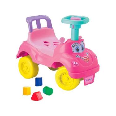 Imagem de Andador de Empurrar Brinquedos Cardoso - Totokinha, Azul e Rosa, Totok