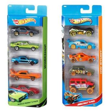 Imagem de Kit com 5 Carrinhos Hot Wheels Sortidos - Mattel