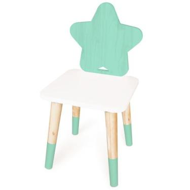 Imagem de Cadeira Infantil de Madeira Estrela - Eita Casa Perfeita, Verde claro