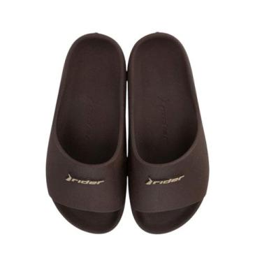 Imagem de Chinelo Rider Nuvem Drip Slide Confortável Macio 11983, Marrom, Bege, 