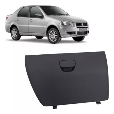 Imagem de Tampa Porta Luvas Fiat Siena Fire 2007 2008 2009 2010 2011 2012 Cinza 