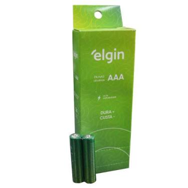 Imagem de Pilha AAA Alcalina de 1,5 v com 24 Unidades Elgin
