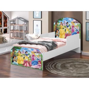 Imagem de Mini Cama Juvenil Infantil Adesivada 100% Mdf - Castelo - Aqui Moveis