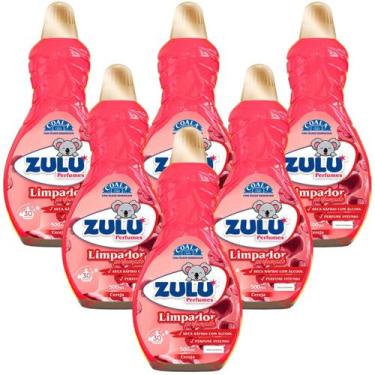 Imagem de Kit 6 Limpador Multiuso Perfumado Zulu Coala 500ml Atacado, Cereja