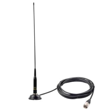 Imagem de Antena VHF/UHF de banda dupla com suporte de clipe Hatchback e cabo 4M com conector macho PL259 para carro/veículo