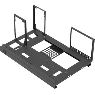 Imagem de ATX PC Test Bench Open Air Frame Computer Case, Desktop Chassis Stackable Rack Stand, capa laminada a frio, overclock, suporta posicionamento vertical ou horizontal, suporta placas-mãe ATX