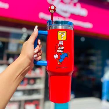 Imagem de Canecao tumbler c/pingente 1,15lt super mario - Laurinha Presentes