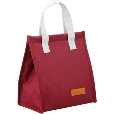 Imagem de Bolsa Térmica Lancheira Porta Marmita Sem Zíper Fitness Passeio Trabal