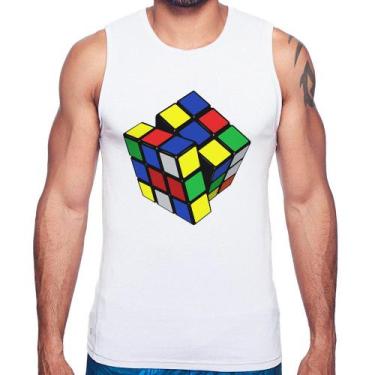Imagem de Regata Cubo Mágico - Foca na Moda, Branco, M