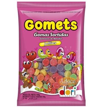 Imagem de Bala goma gomets frutas 700g dori