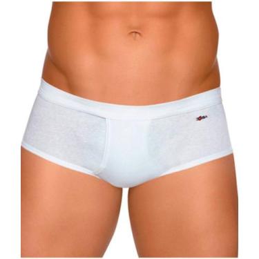 Imagem de Cueca Zorba 185 Slip Linea 100% Algodão Bojo com Abertura, G, Branco