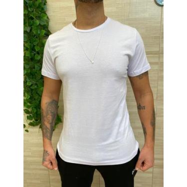 Imagem de Camiseta Básica Masculina Branca Gola Careca - lf, P