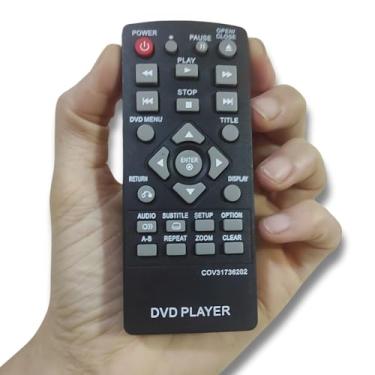 Imagem de Controle Remoto Compatível DVD LG Cov3173836202 - Dp122 - Dp123 - Dp132 - Dv356 - Dv497 - Hdv697 Substitui o modelo Original, Controle para reposição DVD