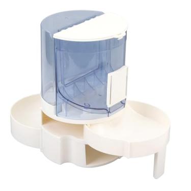 Imagem de Alimentador Automático para Gatos e água, Dispensador de Comedouro para Animais de Estimação Alimentadores Automáticos para Gatos Distribuidor de Comida para Gatos Camada Dupla