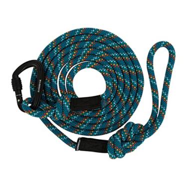 Imagem de Wilderdog Corda de escalada grande mosquetão coleira para cães - Azul pacífico - 3 metros
