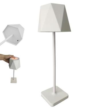 Imagem de Luminaria Abajur de Mesa LED 3 Tons Bateria Recarregavel USB Casa Sala