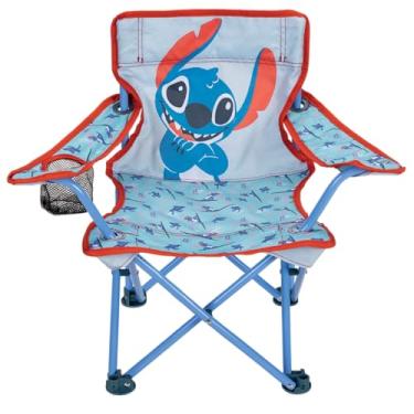 Imagem de Lilo & Stitch Cadeira infantil dobrável para parque, esportes ou pátio com bolsa de transporte, crianças acima de 24 meses