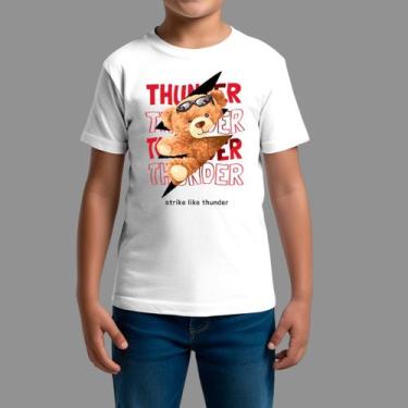 Imagem de Camisetas Infatil Básica Masculina Casual Confortável Gola Redonda Thu