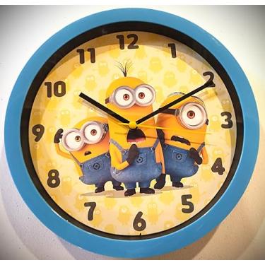 Imagem de Accutime Relógio de parede analógico Minions | 24,7 cm | Alimentado por bateria | Perfeito para quarto infantil ou sala de jogos