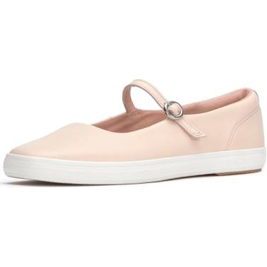 Imagem de Keds Tênis feminino fashion Mary Jane de bico quadrado, Couro peônia, 34