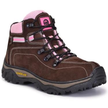 Imagem de Bota Coturno Feminino Adventure En Couro Legítimo - Marli Shoes, Marro