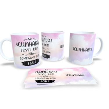 Imagem de Caneca de Porcelana Personalizada Cunhada e Cunhado Com Frases Engraçadas e Divertidas (Mod.3)