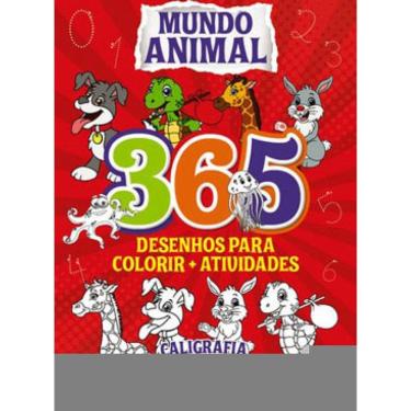 Imagem de Mundo Animal - Tapete 365 Desenhos Para Colorir + Atividades