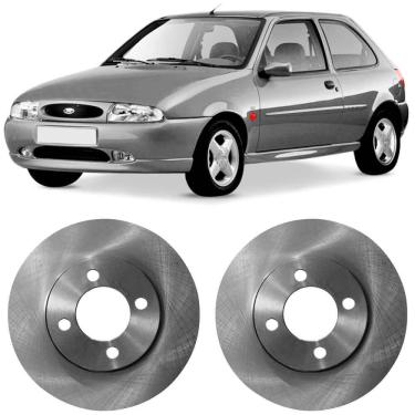 Imagem de Par Disco Freio Ford Fiesta 1.4 1.6 96 a 2000 Dianteiro Ventilado