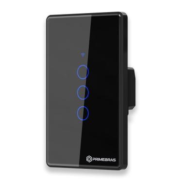 Imagem de Interruptor Inteligente 3 Botões Primebras Branco 110V 220V