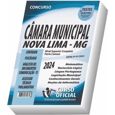 Imagem de Apostila Câmara De Nova Lima Mg Nível Superior - Parte Comum