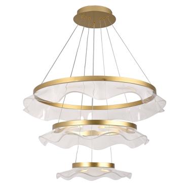 Imagem de Pendente jellyfish argolas 80CM X 60XM X 40CM dourado