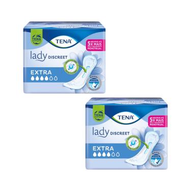 Imagem de Kit 02 Absorvente Lady Discreet Extra 8un Seco – Tena