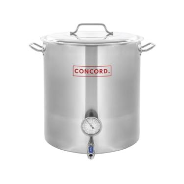Imagem de Concord Panela de aço inoxidável para fermentação caseira (acessórios sem solda) (40 QT/ 10 galões)